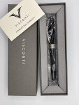 Visconti Michelangelo Blue Stainless Steel Fountain Pen
