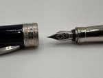 Visconti Michelangelo Blue Stainless Steel Fountain Pen