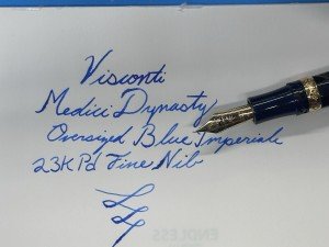 Visconti Medici Dynasty Blue Oversized Luxury Pen
