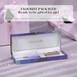 Elegant Purple Fountain Pen with 18K Gold Nib