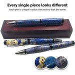 Bendecidos Royal Blue Maple Ballpoint Pen Set