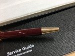 Montblanc Meisterstück Burgundy Gold Trim Ballpoint Pen