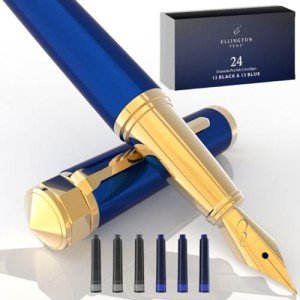 Ellington Luxury Fountain Pen with Ink Cartridge Set