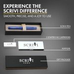 SCRIVI Luxury Blue Fountain Pen Set