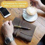 Luxury Leather Journal Gift Set with Pen