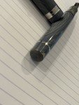 Rhodium Plated Gold Architect Ebonite Fountain Pen
