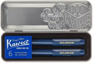 Moleskine x Kaweco Blue Fountain & Ball Pen Set