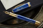 Visconti Blue Opera Gold Fountain Pen, Medium Nib