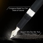 Jaipur V2 Black Luxury Fountain Pen with Flex Nib