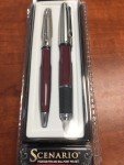 YAFA Scenario Maroon Fountain and Ballpoint Pen Set