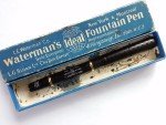 Waterman #52 Black Chased Fountain Pen - 18K Nib