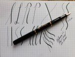 Waterman #52 Black Chased Fountain Pen - 18K Nib