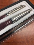 YAFA Scenario Maroon Fountain and Ballpoint Pen Set