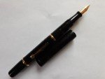 Waterman #52 Black Chased Fountain Pen - 18K Nib