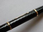 Waterman #52 Black Chased Fountain Pen - 18K Nib
