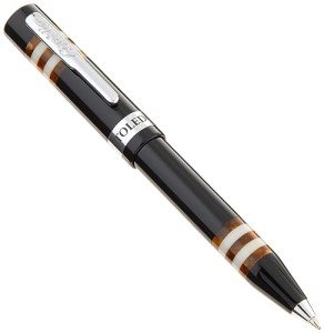 Conklin Toledo Black Ballpoint Pen with Chrome Trim