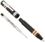 Conklin Toledo Black Ballpoint Pen with Chrome Trim