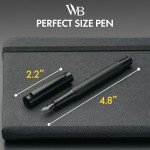 SCRIVI Luxury Black Fountain Pen Set with Ink