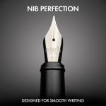 SCRIVI Luxury Black Fountain Pen Set with Ink