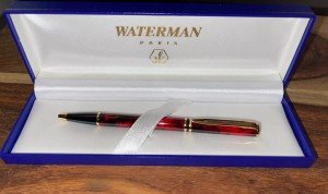 Waterman Laureat Ballpoint Pen - Mineral Red & Gold