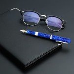 Jaipur V2 Luxury Refillable Fountain Pen - Blue