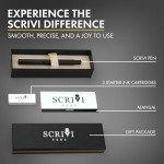 SCRIVI PENS Elegant Black Fountain Pen Set