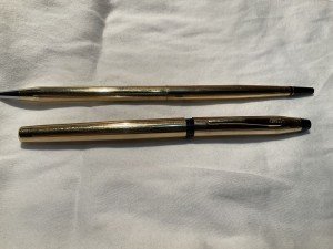 Gold-Filled CROSS 10K Fountain and Ballpoint Pen