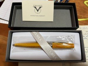 Visconti Mirage Amber Ballpoint Pen