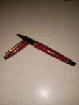 Burgundy Waterman Ballpoint Pen with Gold Trim