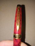 Burgundy Waterman Ballpoint Pen with Gold Trim