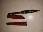 Burgundy Waterman Ballpoint Pen with Gold Trim