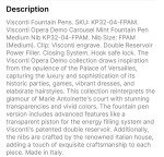 Visconti Opera Demo Mint Fountain Pen, Medium Nib