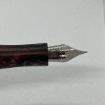 Franklin-Christoph Model 31 Fountain Pen - Red Black Swirl