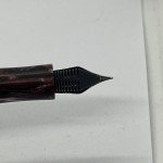 Franklin-Christoph Model 31 Fountain Pen - Red Black Swirl