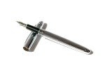 Elegant Silver Stainless Steel Fountain Pen