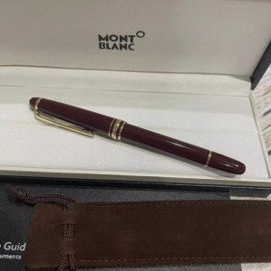 Montblanc Meisterstück 163 Burgundy Gold Rollerball Pen