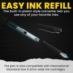 BASTION® Premium Black Aluminum Fountain Pen