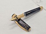 Visconti Black Opera Gold Fountain Pen - Medium Nib