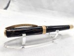 Visconti Black Opera Gold Fountain Pen - Medium Nib