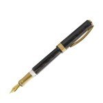 Visconti Opera Gold Black Fountain Pen - Broad