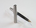 18K Gold Nib PLATINUM Pocket Pen with Steel Cap