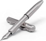 Bastion Luxury Stainless Steel Fountain Pen with Gift Box