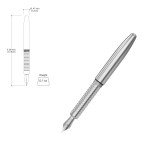 Bastion Luxury Stainless Steel Fountain Pen with Gift Box