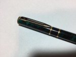 Vintage Green Marbled Waterman Pen with Gold Trim