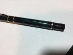 Vintage Green Marbled Waterman Pen with Gold Trim