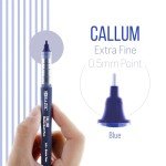 Luxury BAZIC Callum Blue Rollerball Pens (2/Pack)