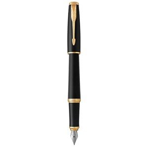 Parker Urban Black Fountain Pen with Gold Trim