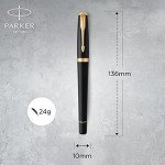 Parker Urban Black Fountain Pen with Gold Trim