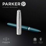 Parker 51 Teal Blue Fountain Pen Gift Set