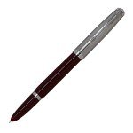 PARKER Fountain Pen, Fine Point, Burgundy CT